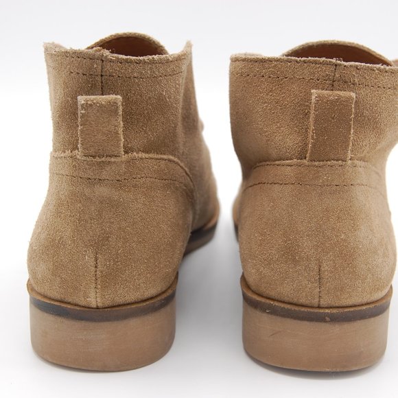Lucky Brand Leather Suede Lace Up Chukka Boots Desert Tan Womens Us Size 8.5 M - Picture 10 of 12
